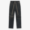Black Essentials Leather Moto Pant