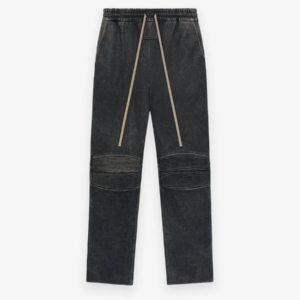 Black Essentials Leather Moto Pant