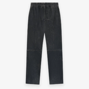 Black Essentials Leather Moto Pant