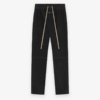 Black Essentials Nubuck Leather Forum Pant