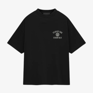 Black Essentials Crewneck Jersey Shirt