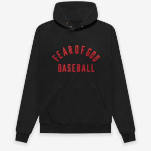 Black Essentials Merch Las Baseball Hoodie