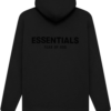Black Essentials Merch Stretch Limo Hoodie