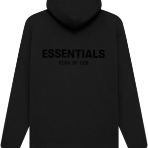 Black Essentials Merch Stretch Limo Hoodie